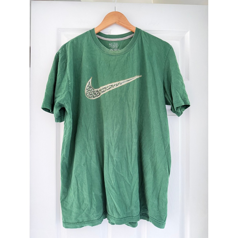 Vintage 90s Mens‎ Green Nike T Shirt Retro Sports
